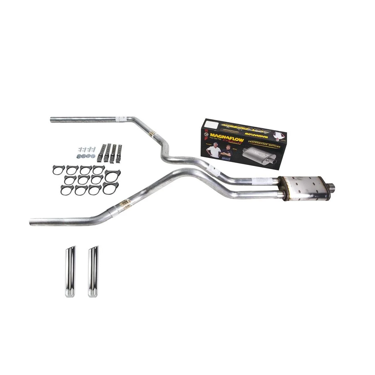 Ram 94-01 dual exhaust 2.5 MA pipe Magnaflow RW Tip