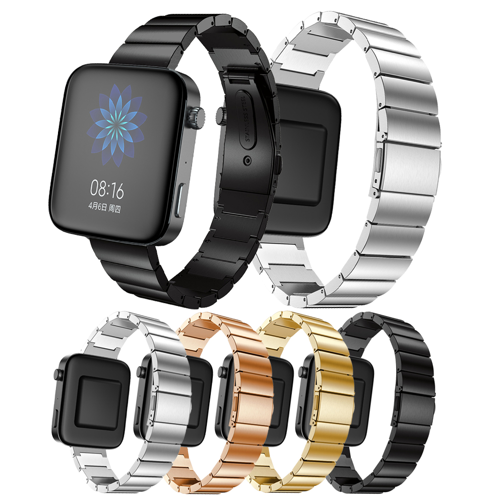 Suitable for Xiaomi Watch One Bead Stainless Steel Strap One Bead Slingshot Strap Steel Strap 18mm