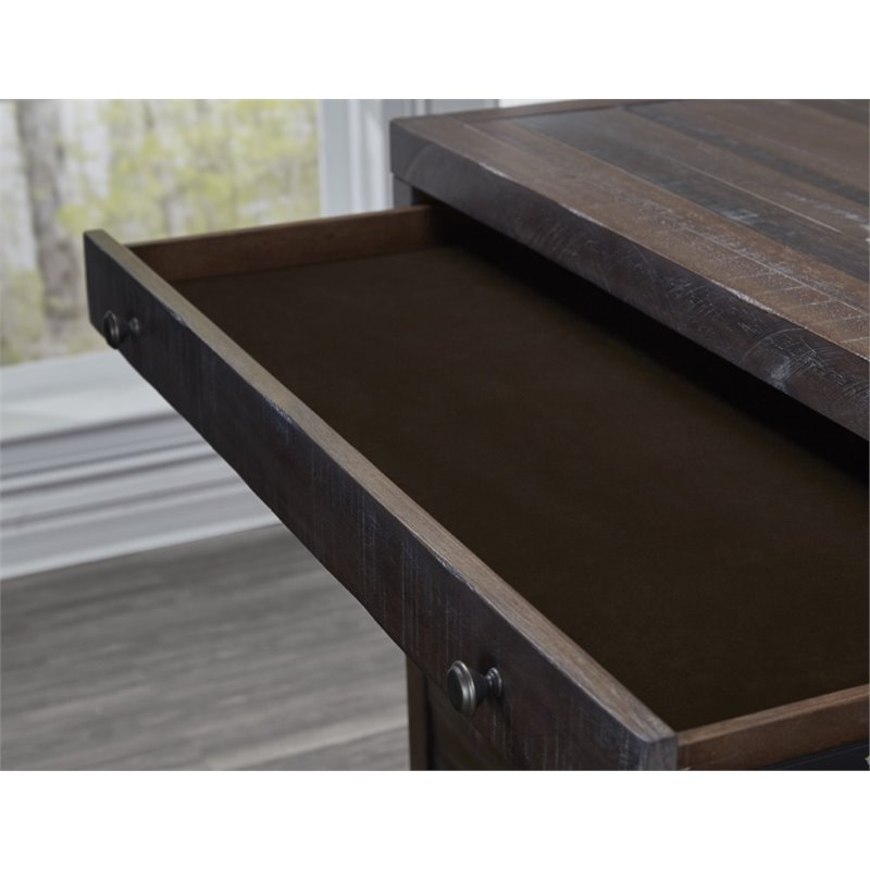 Bowery Hill 8 Drawer Solid Wood Dresser in Java