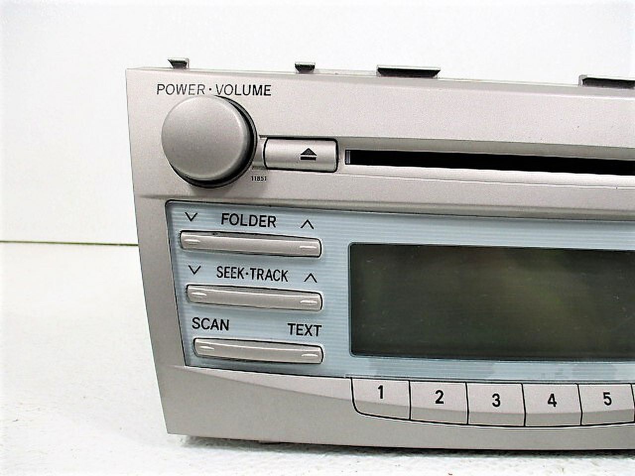 Pre-Owned 07 08 09 Toyota Camry MP3 CD Audio Radio Receiver w/ Face ID 11851 OEM LKQ (Good)