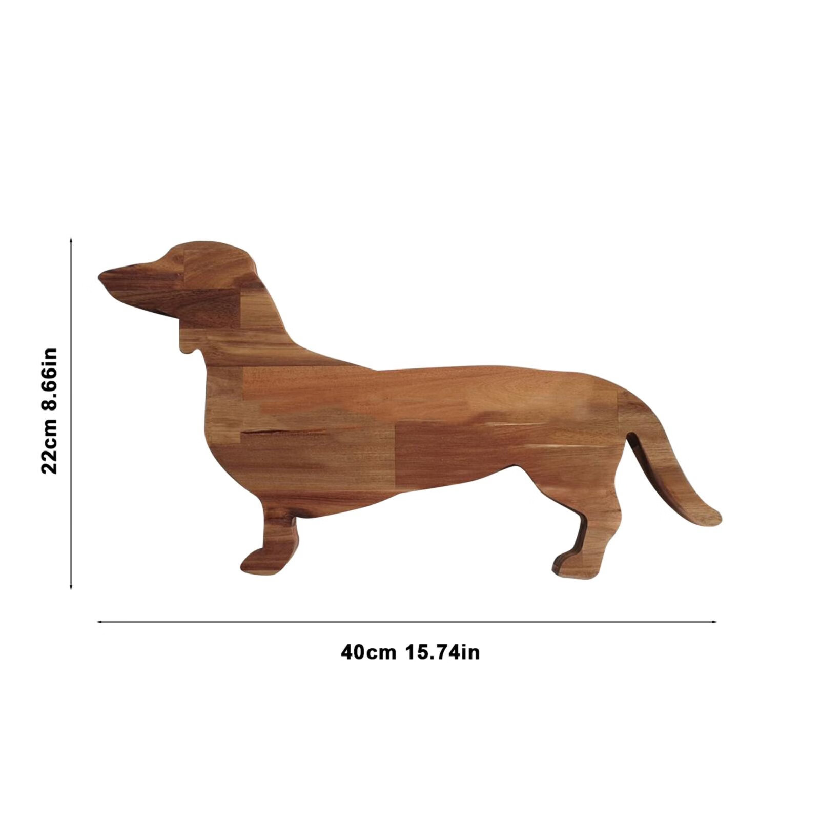 Dog Shaped Cutting Board Dog Dinner Plate Cute Christmas Dinner Plate Family Party Convenient Food Tray 40cm