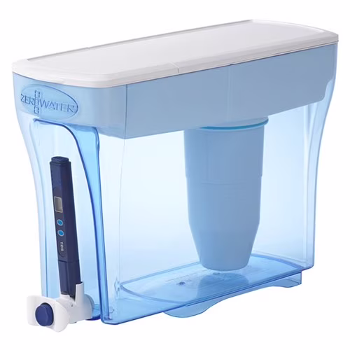 ZeroWater 30 Cup Water Filter Ready-Pour Dispenser with TDS Meter, ZD-030RP