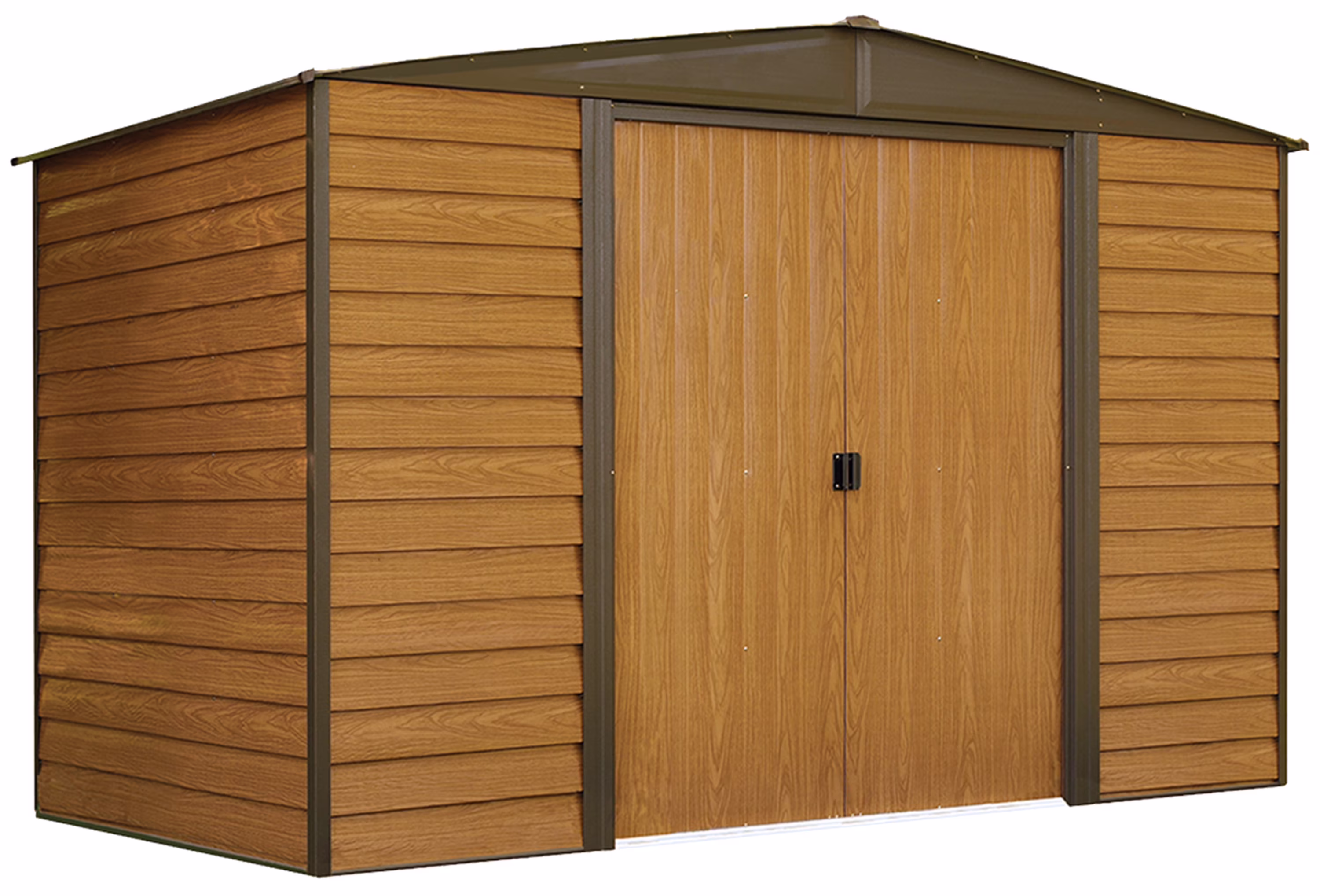 Shelter Logic WR106 10 x 6 ft. Electro Galvanized Arrow Shed- Coffee & Woodgrain