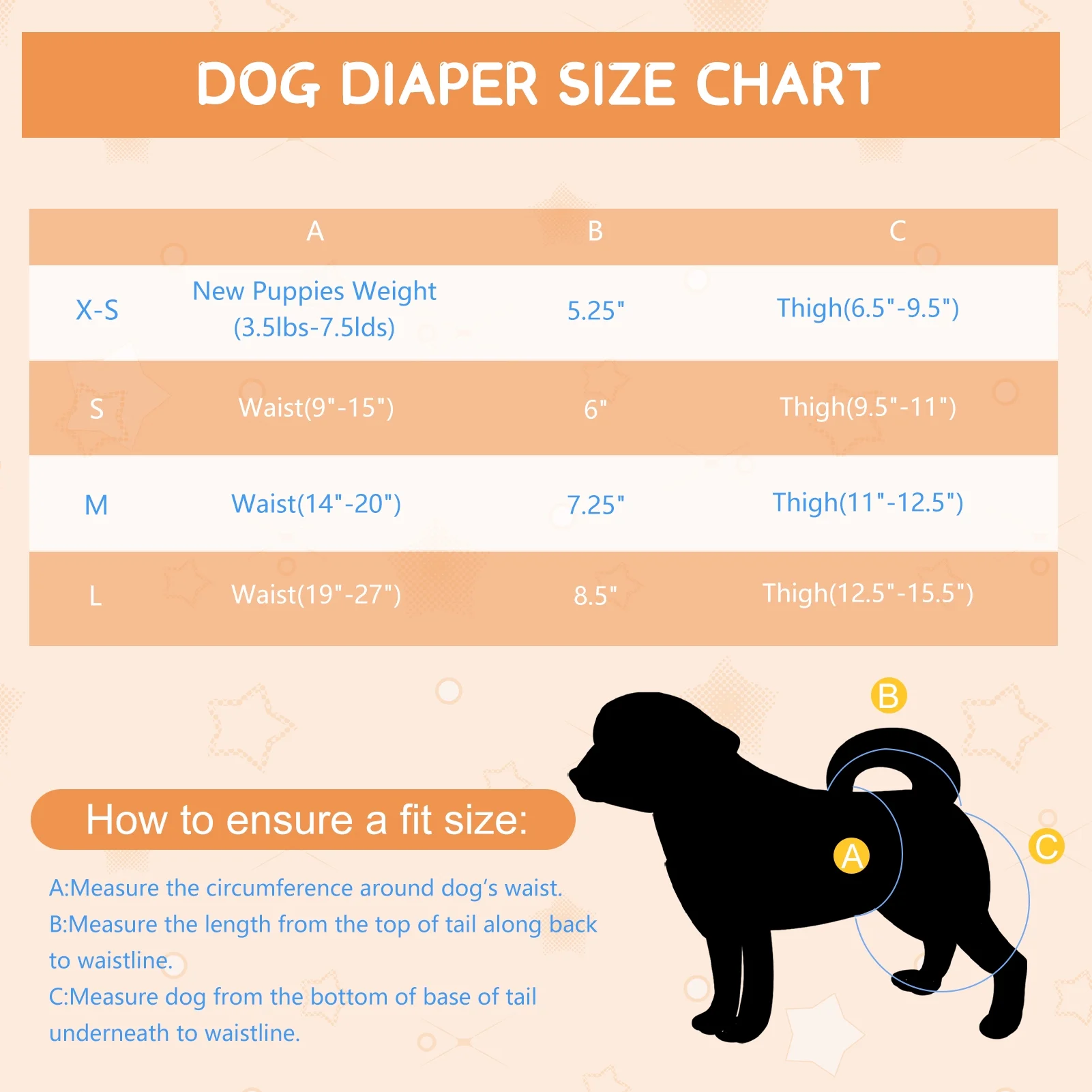 Hengguang 4Pcs Female Dog Diapers, Washable Highly Absorbent Puppy Diapers, Reusable Doggie Diaper Wraps for Pet Dogs in Heat, Incontinence or Excitable Urination(Fresh Color-M)