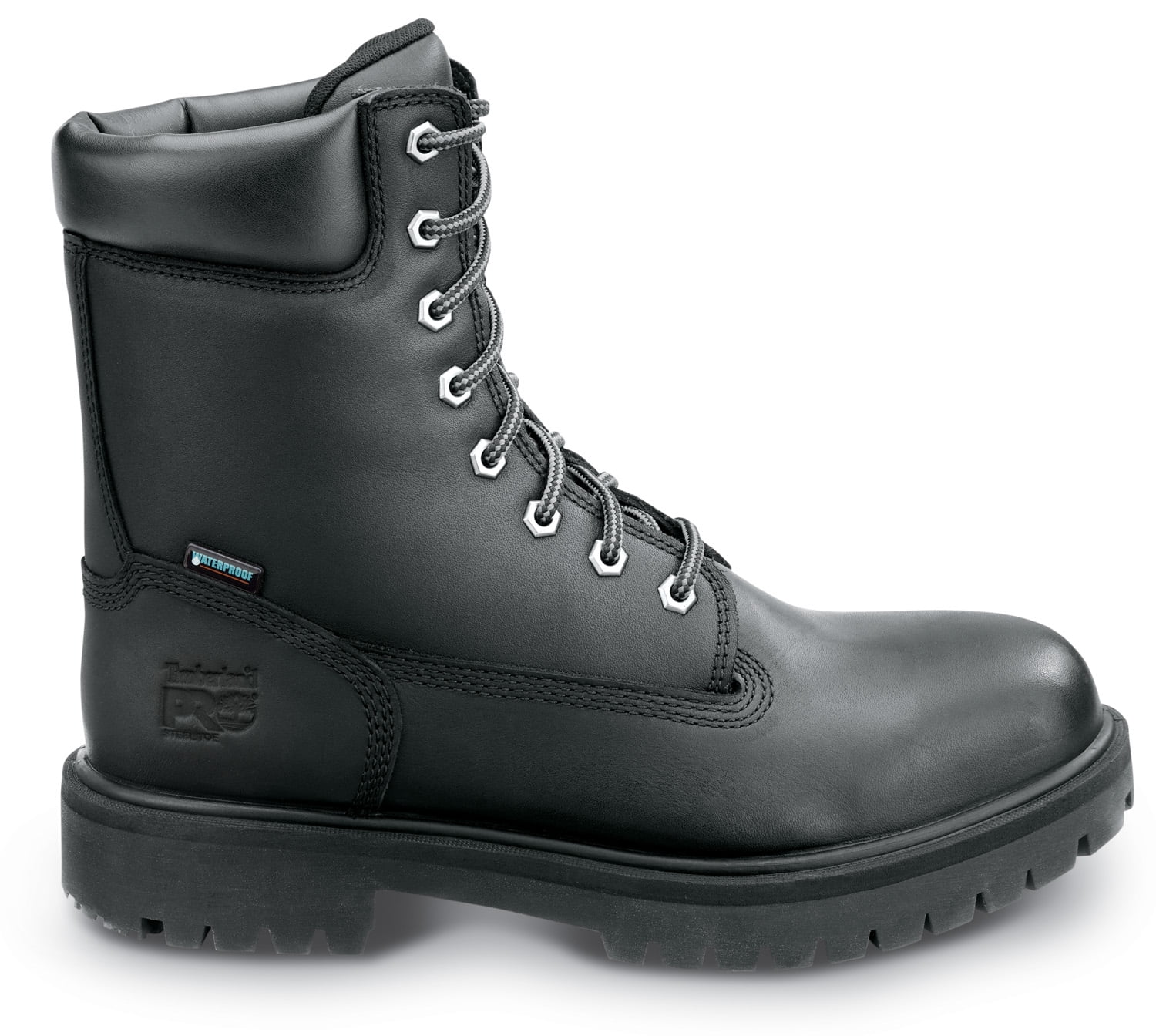 Timberland PRO  8IN Direct Attach Men's, Black, Steel Toe, EH, MaxTRAX Slip Resistant, WP Boot  (14.0 W)