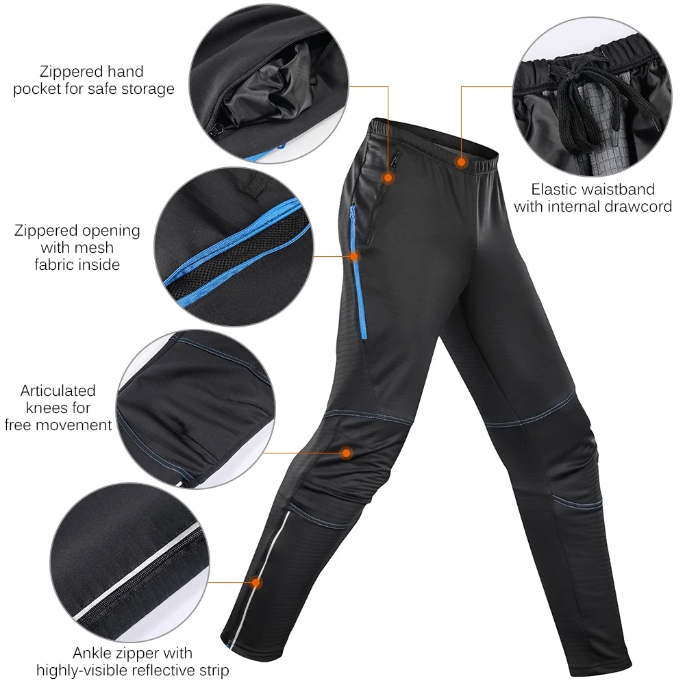 Lixada waterproof, windproof and warm polar fleece men's winter cycling jersey suit
