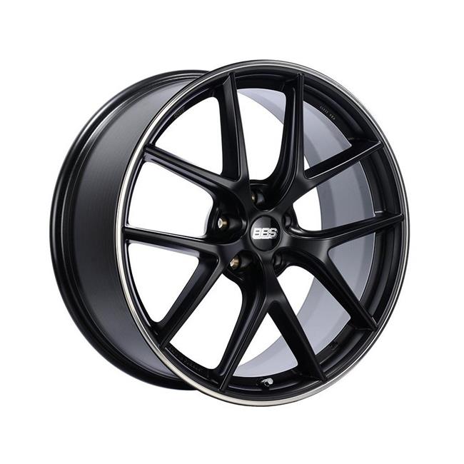 BBS  CI-R 20 x 11.5 in. 5 x 120 ET52 Satin Black Rim Protector Wheel - 82 mm PFS & Clip