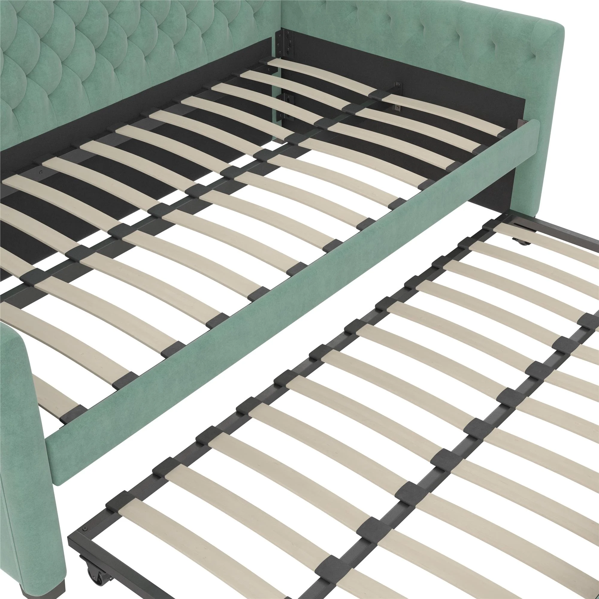 Little Seeds Monarch Hill Ambrosia Twin Daybed and Trundle, Teal Velvet