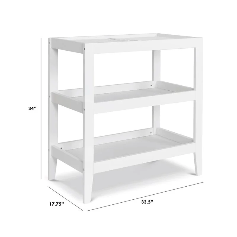 Carter's By DaVinci Colby 3 Shelf Baby Changing Table in White