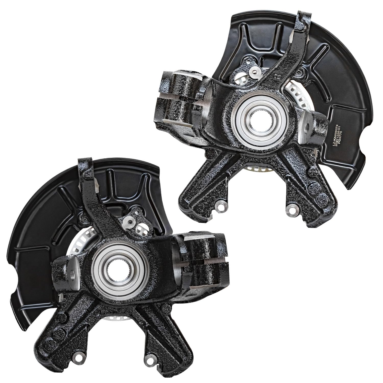 Detroit Axle - Front Steering Knuckles & Wheel Hub Bearings Replacement for 1999-2005 Volkswagen Jetta Beetle Golf - 2pc Set