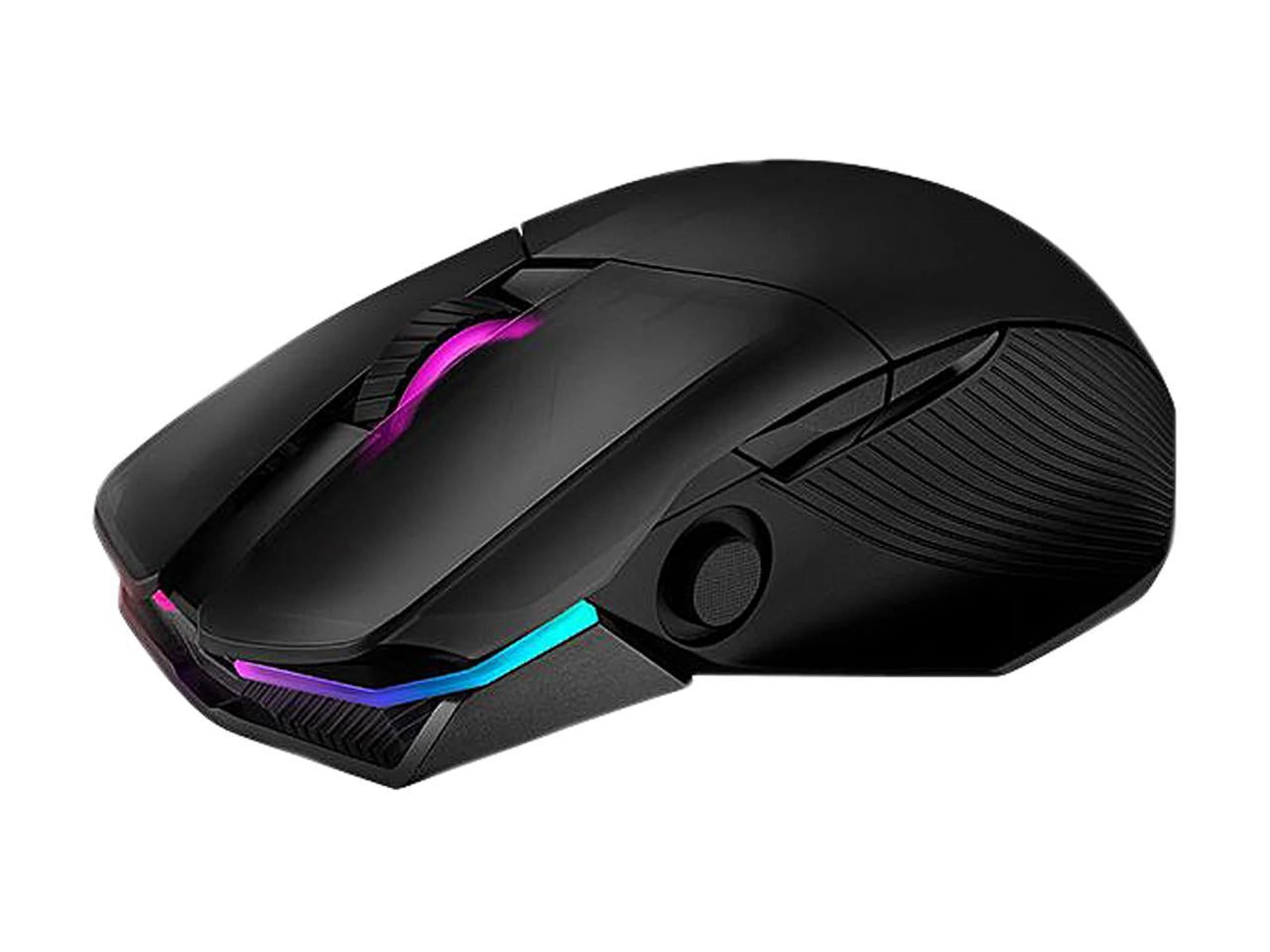 ASUS ROG Chakram - Mouse - optical - wireless, wired - Bluetooth, 2.4 GHz - USB wireless receiver - black