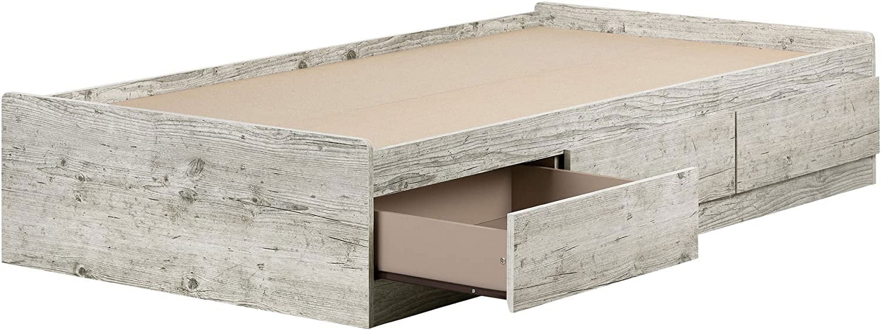 Aviron Mates Bed With 3 Drawers, , Seaside Pine