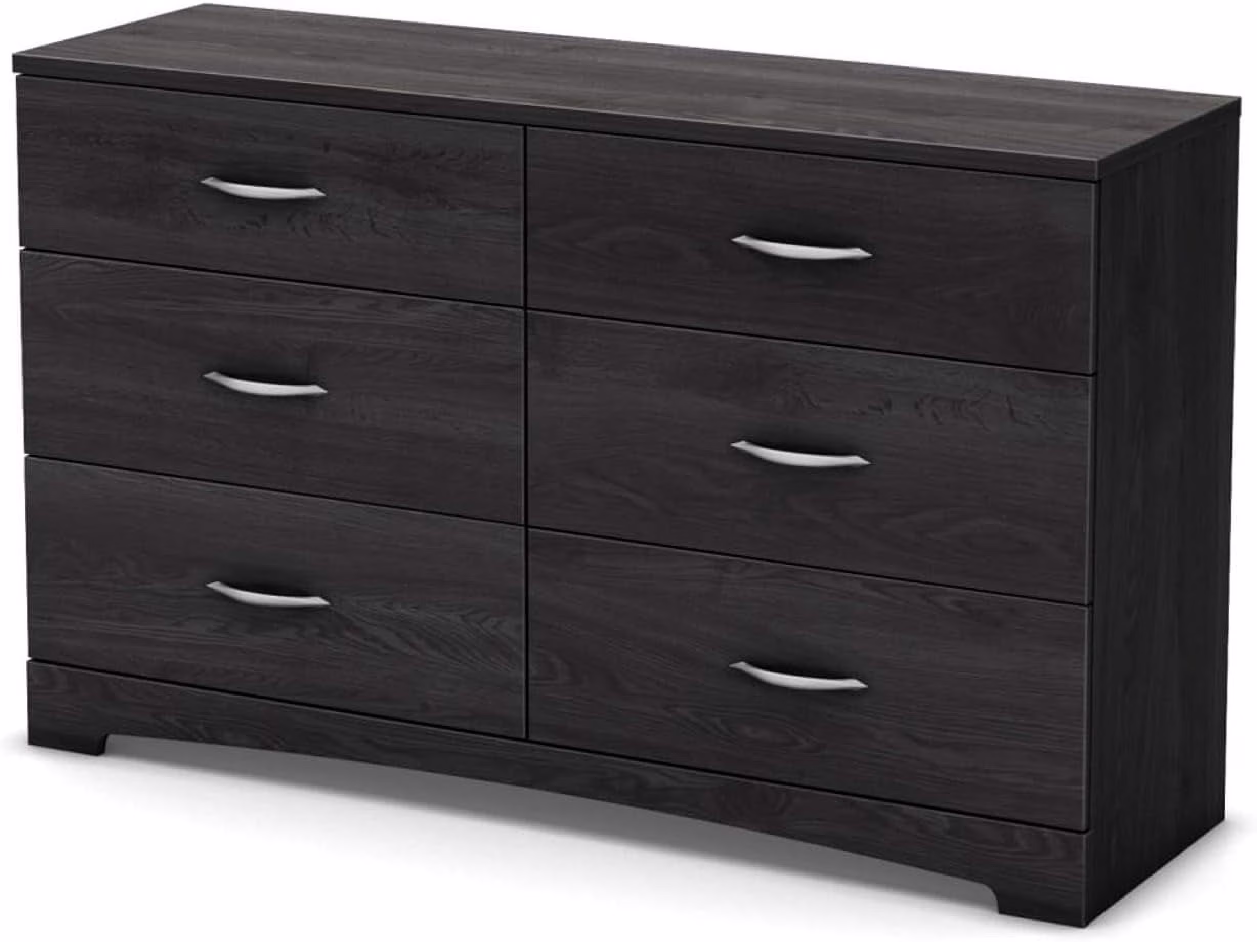 Step One 6-Drawer Double Dresser, Gray Oak