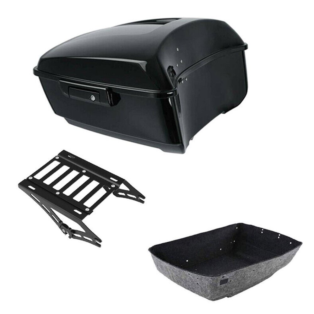 Teledu Black Pack Trunk Mounting Rack Fit For Harley-Davidson Harley Tour Pak