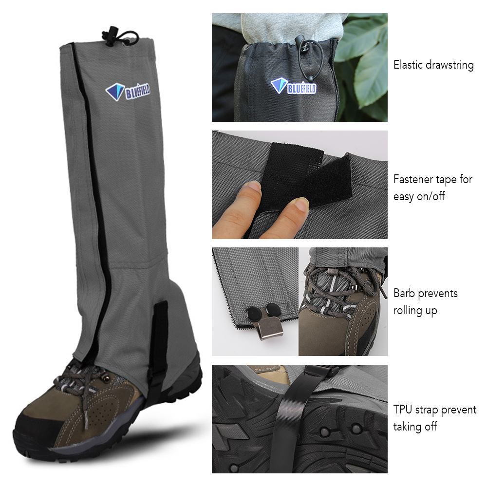 Bluefield Leg Gaiters,-tear Snow Boot Snow CoverBoot Snow Cover Windproof -tear Snow Rookin Buzhi