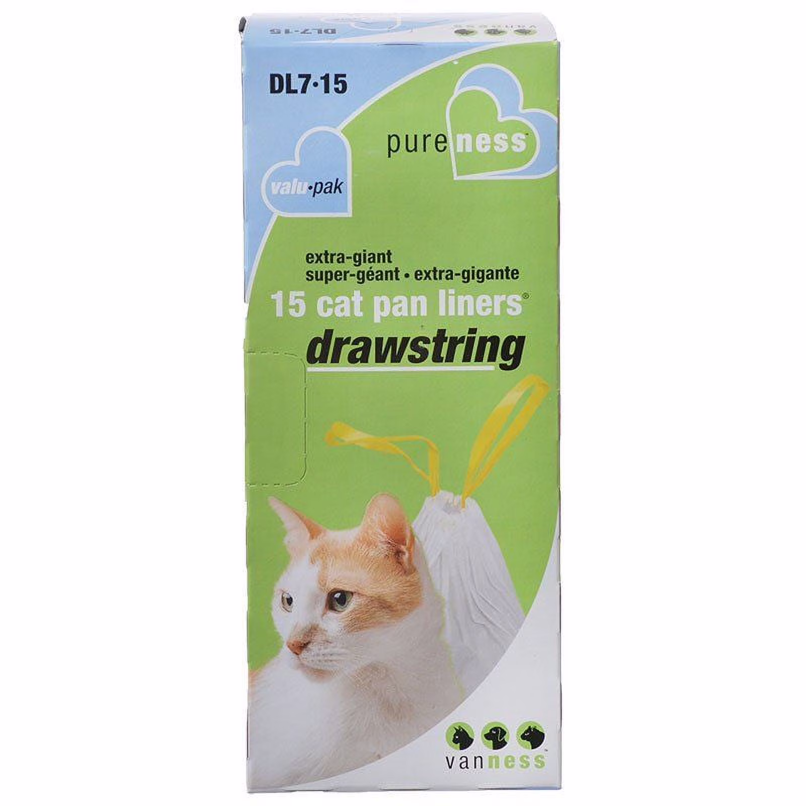 Van Ness Drawstring Cat Pan Liners [Cat, Litter Liners & Filters] X-Giant (15 Pack)