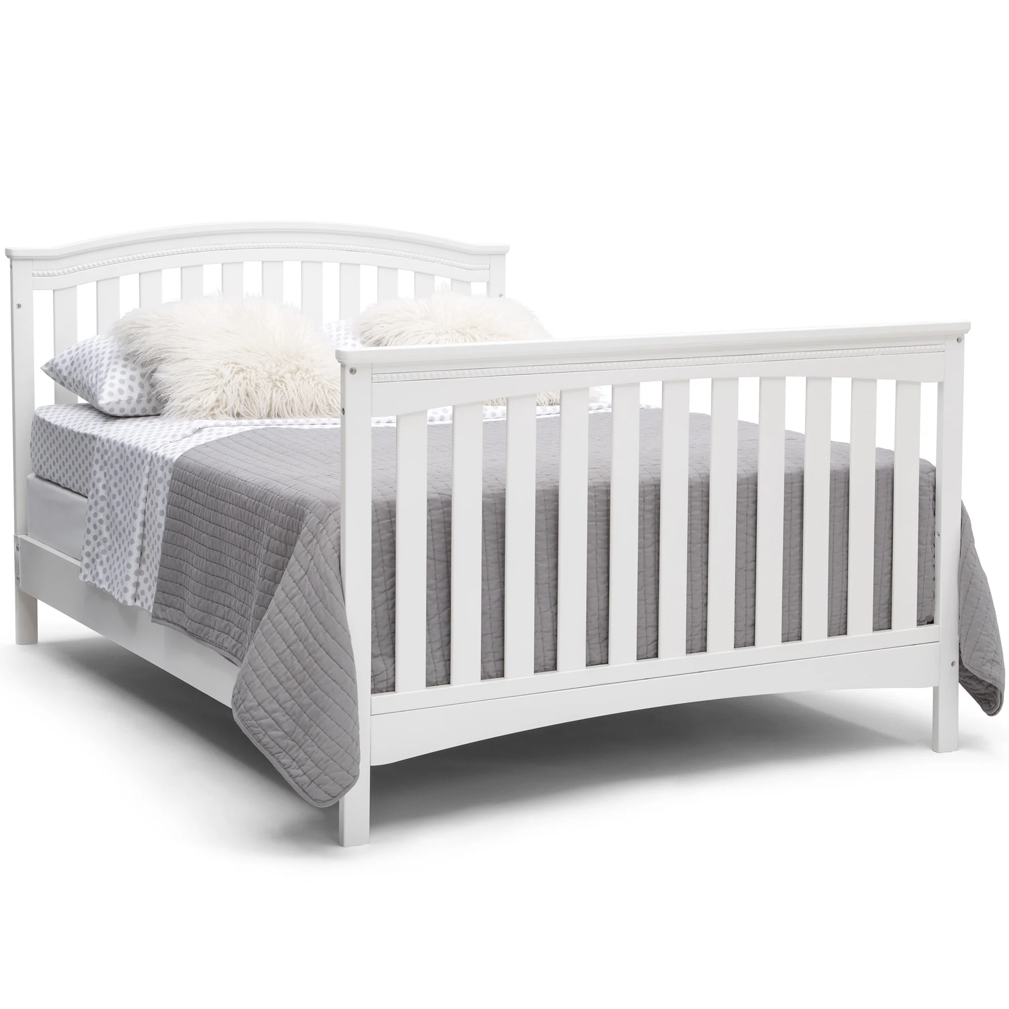 Delta Children Waverly 6-in-1 Convertible Baby Crib, Bianca White