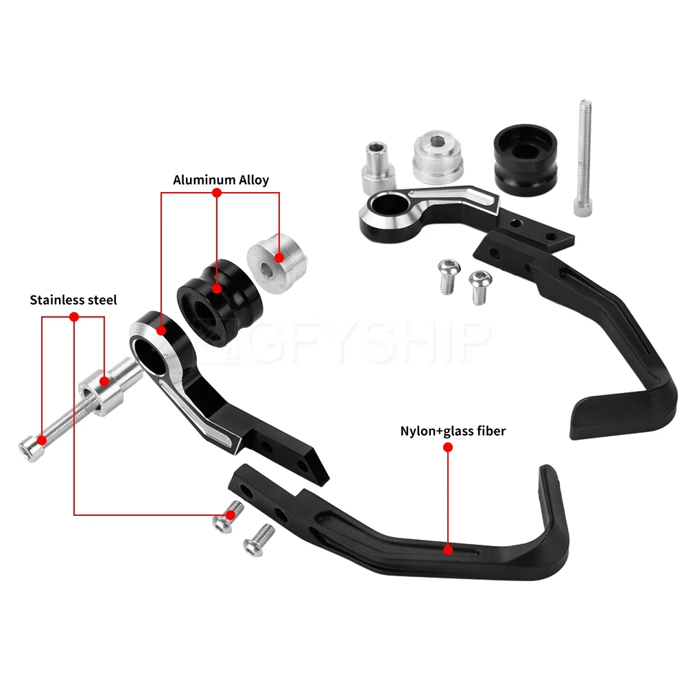 GFYSHIP Motorcycle Anti-fall Clutch Handguards Billet Hand Extendable Guard For Ducati Diavel (2011-2018) , Diavel V4 (2023+) , Diavel 1260 / 1260 S 2019-2022