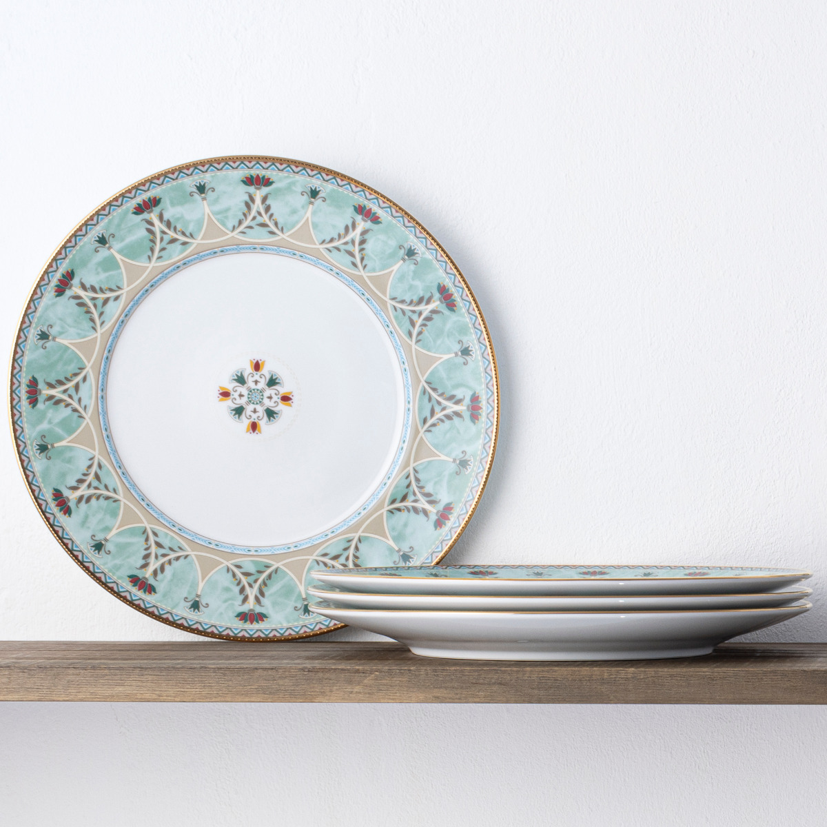 Noritake Serene Garden Set of 4 Dinner Plates