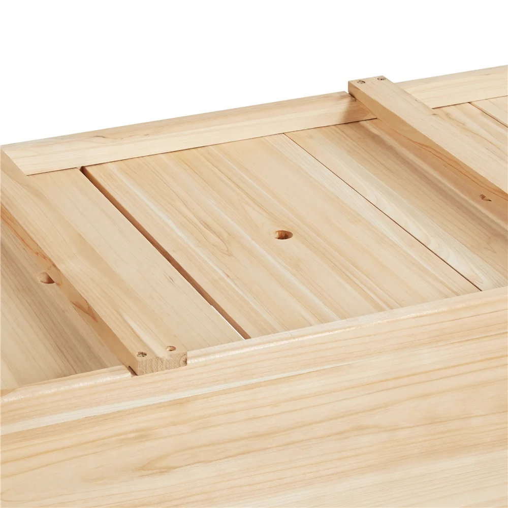 Topeakmart 2-Tier Elevated Wooden Planter Box Raised Garden Bed, 29.5