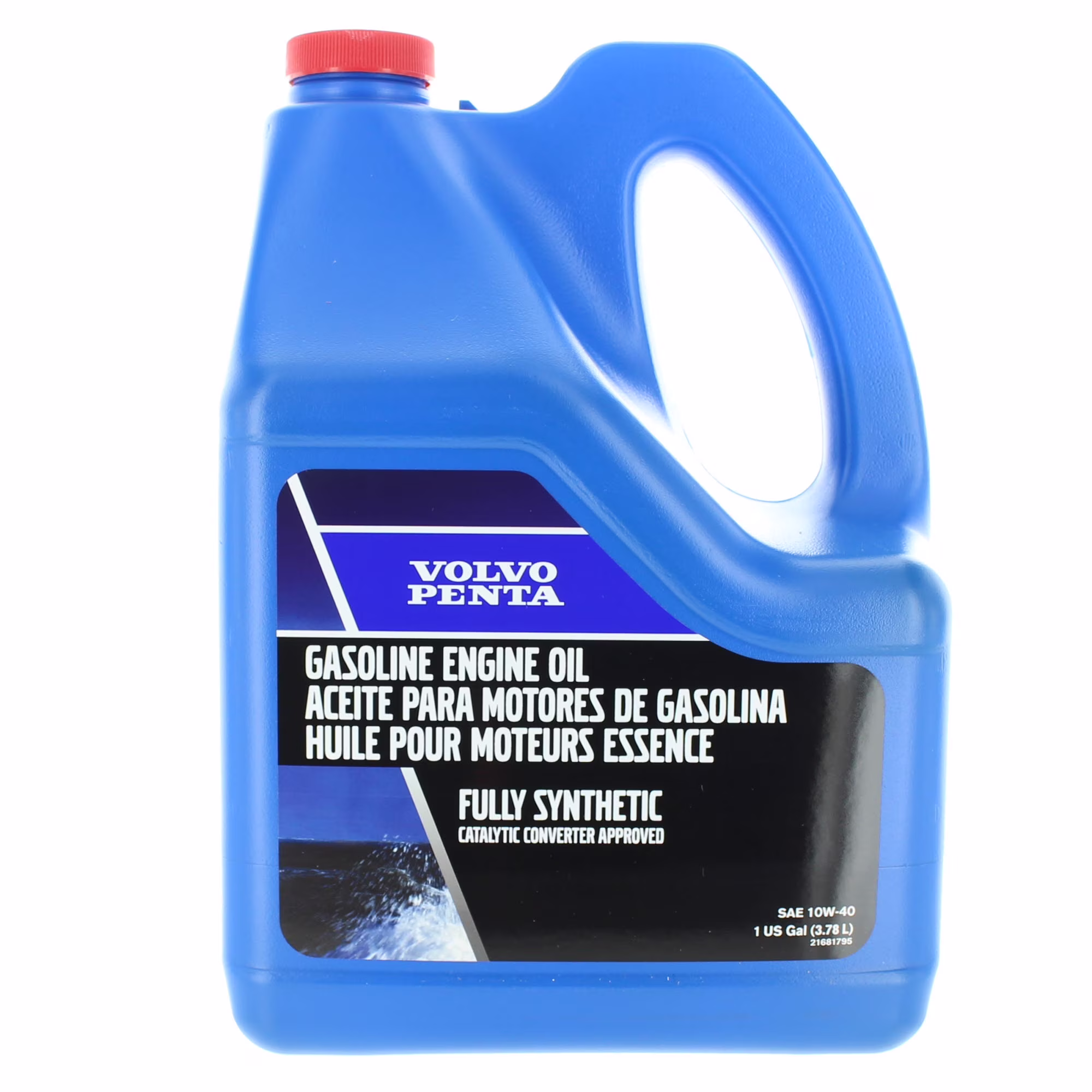 Volvo Penta New OEM Full Synthetic Gasoline Engine Oil, 10W-40, 21681795