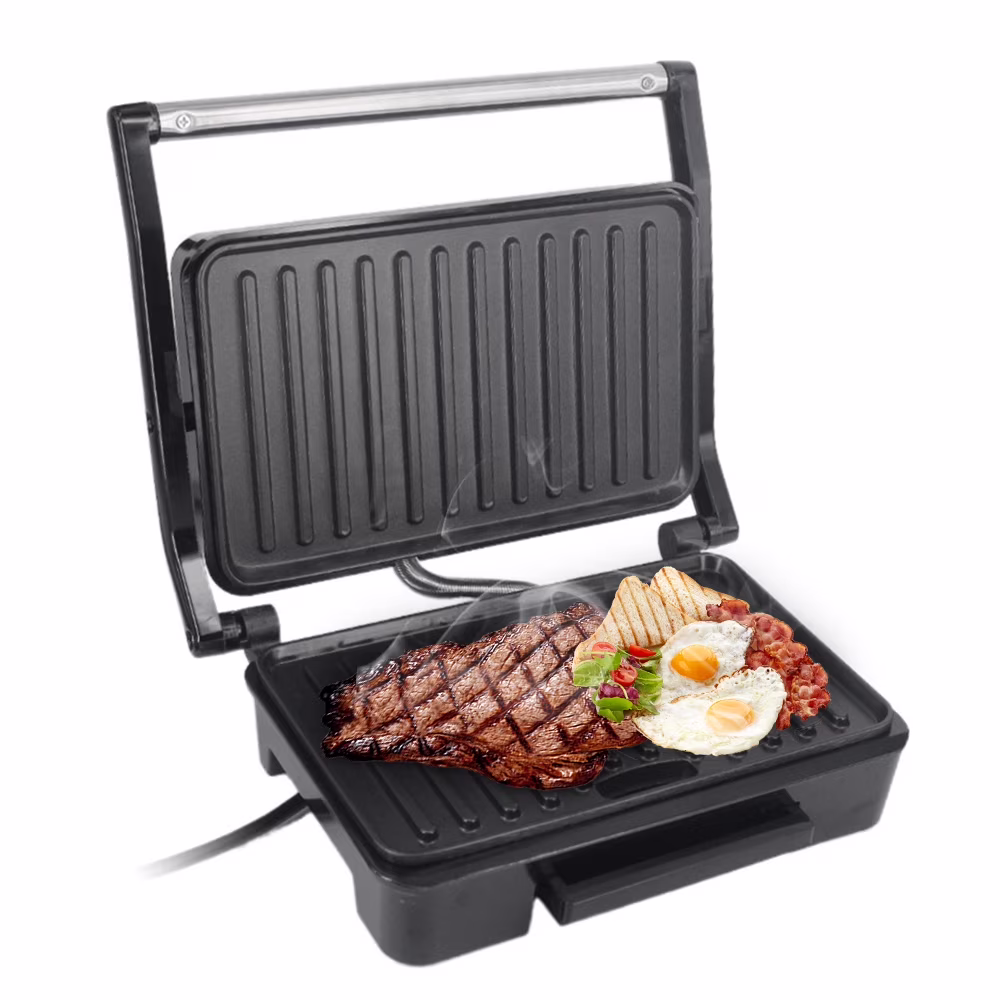 Aoresac Bread machine,Sandwich Hine Barbecue Hine Sandwich Hine Barbecue Hine Hine Pan Steak Hine Panini Maker Stainless Steel 850W Power 850W Power Nonstick Nonstick Pan Steak Hine Panini Maker