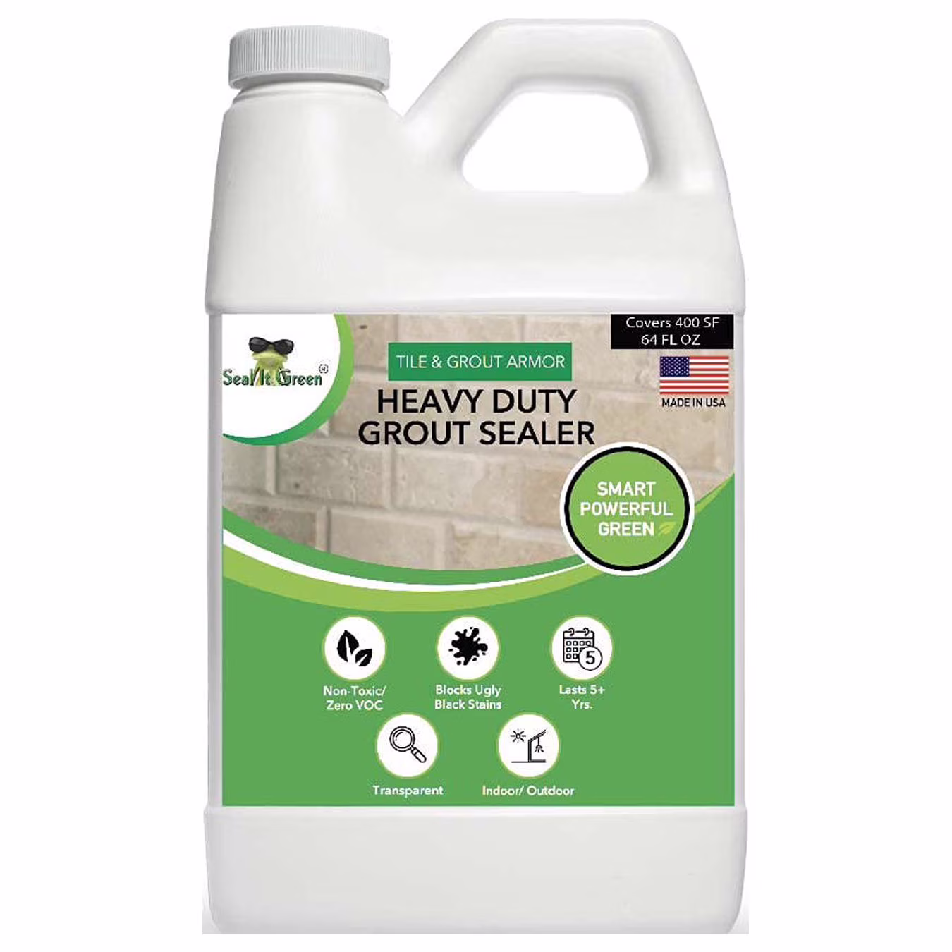 Seal It Green, Grout Sealer, Block Stains and Protects the Surface.
