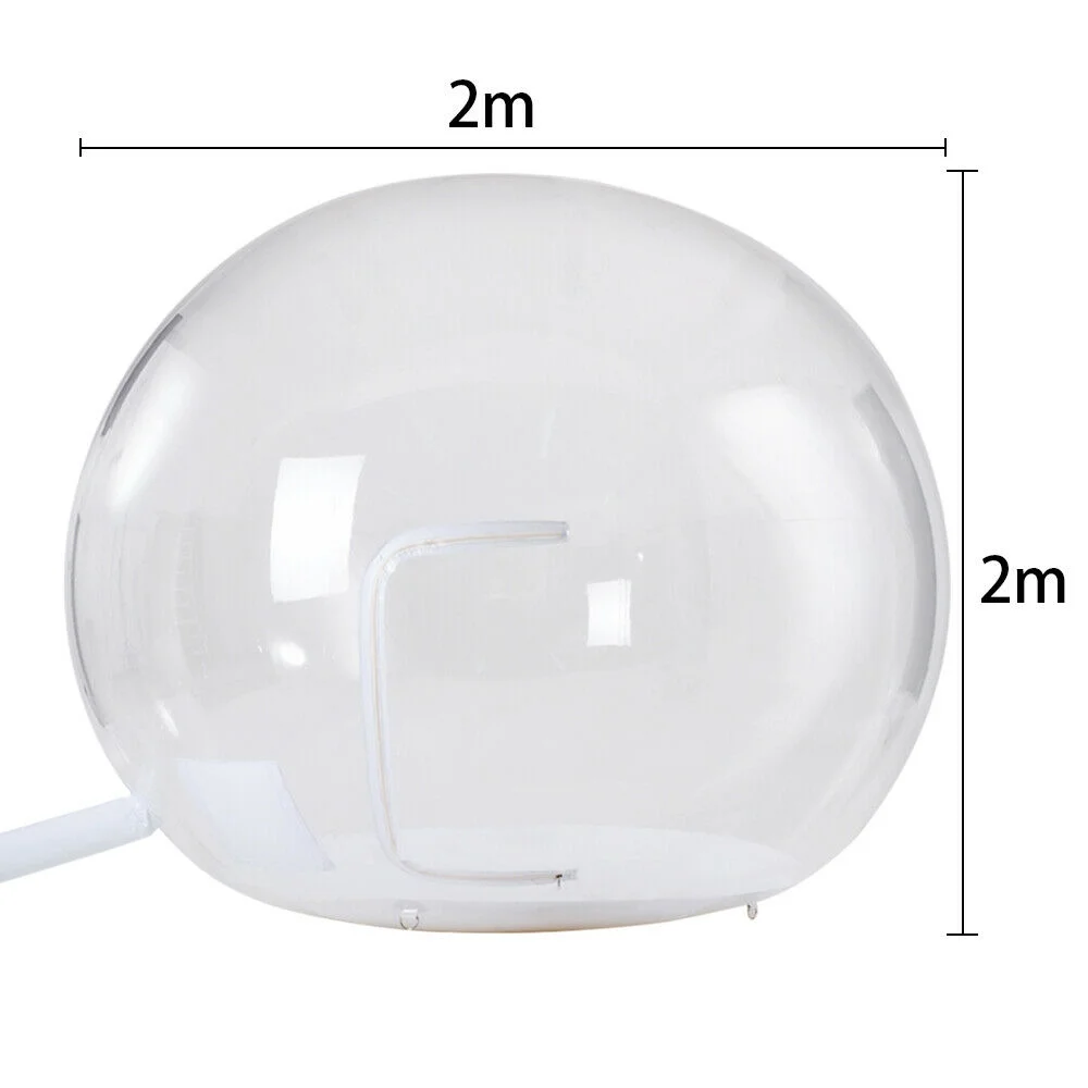 2M Luxury Outdoor Camping Inflatable Bubble Tent 360° Dome Air Blower 2 Meter Inflatable Bubble Tent Inflatable Tent For Trade Shows Garden Tent Stargazing Camping Inflatable Bubble Tent Transparent