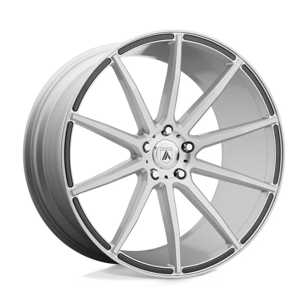 Asanti Black Cast Aluminum Rim AB20 22X10.5 5X120 BRUSHED SLV 35MM, ABL20-22055235SL