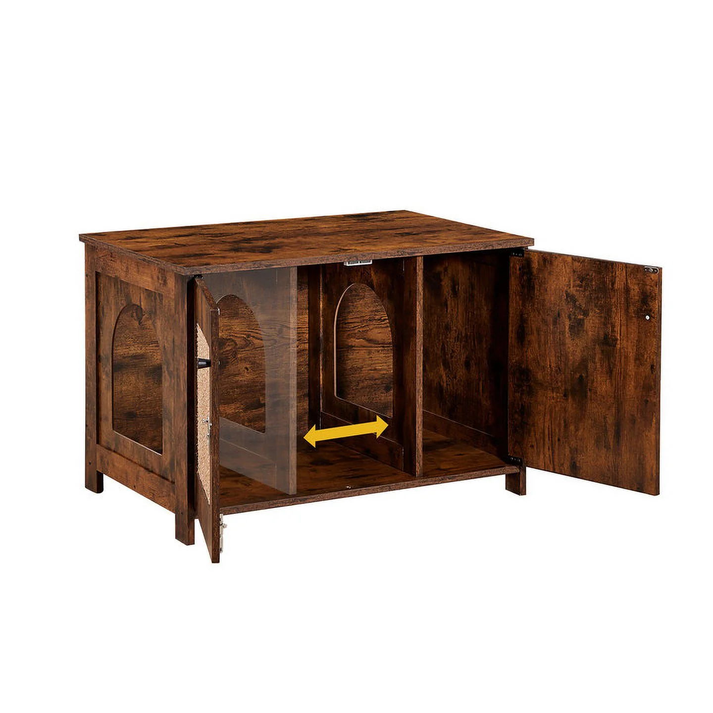 Cat Litter Box House Hidden Cabinet Extra Large Enclosure Furniture Covered Bed.