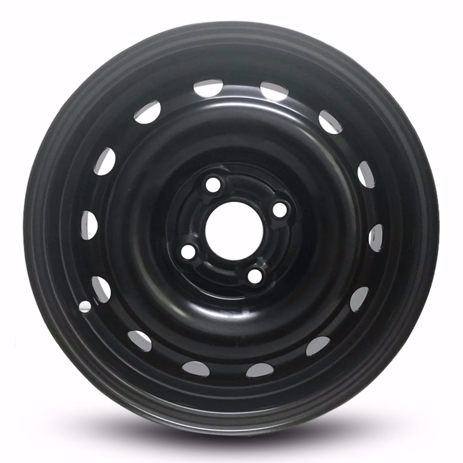 Wheel Rim for 2005-2011 Chevy Aveo 14 in Black Steel Rim Direct Fit