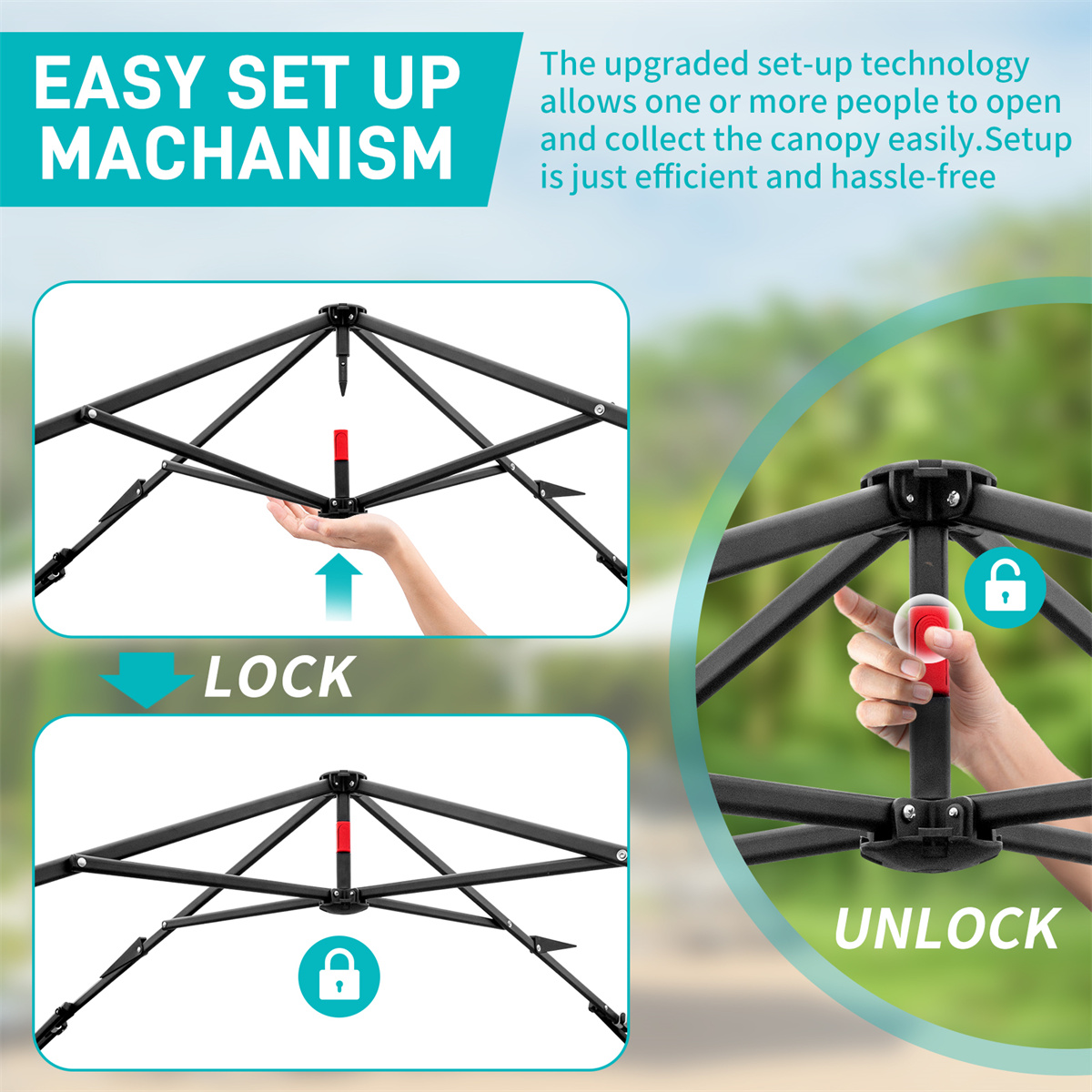 10 Ft. W x 10 Ft. D Metal Patio Gazebo Tent With Carry Bag
