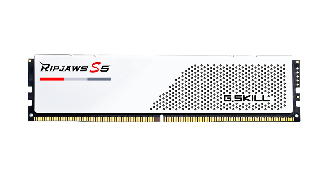 64GB G.Skill DDR5 Ripjaws S5 6000MHz CL30 Dual Channel Kit 2x 32GB White