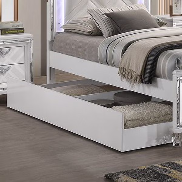 TRUNDLE (TWIN) | Pearl White Finish