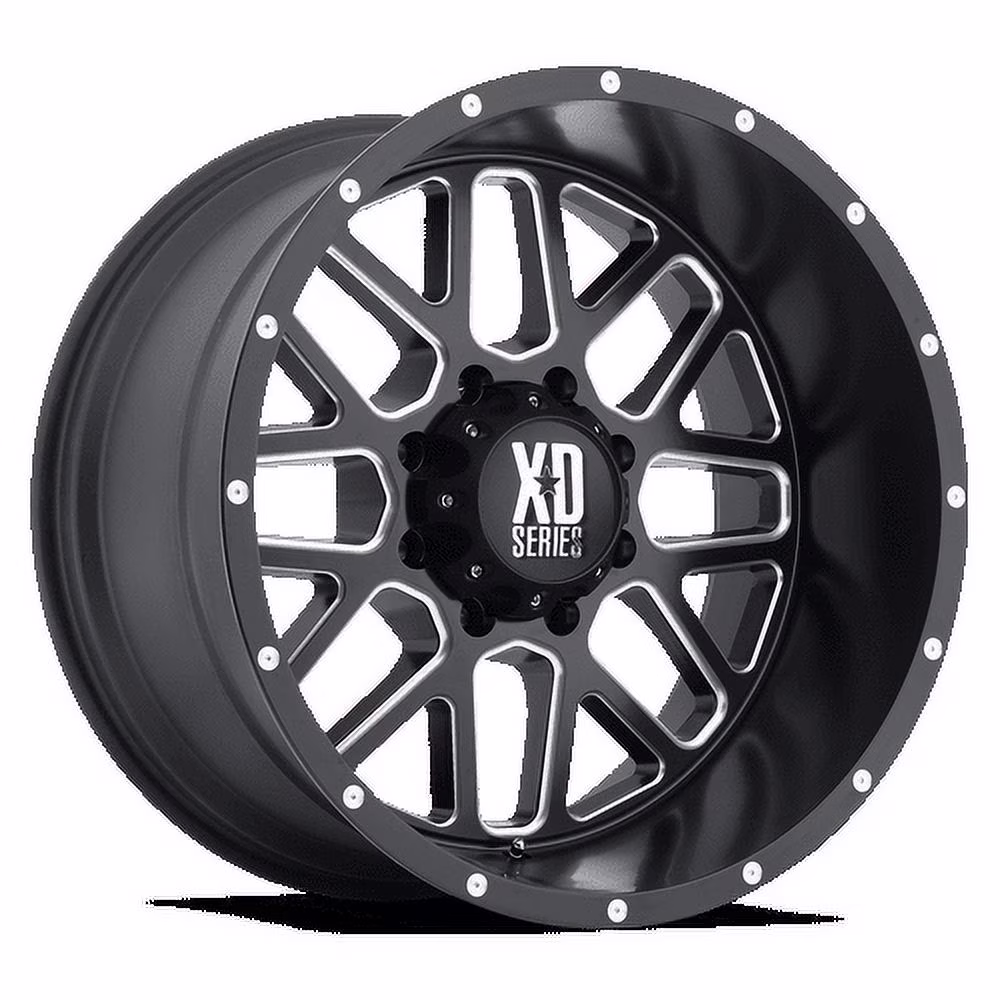 XD Aluminum Rim XD820 GRENADE 20X9in Satin Black Milled Finish, XD82029087900US