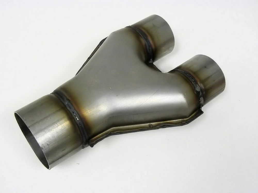 Exhaust Stamped Y Pipe 2.50