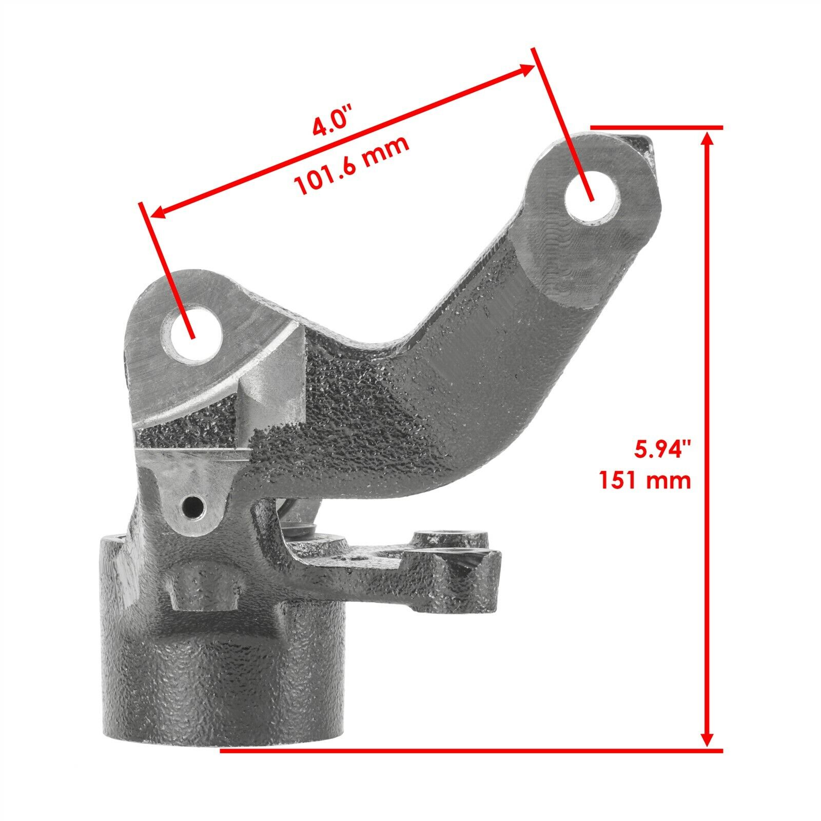 Front Left Steering Wheel Knuckle fits Yamaha Rhino 700 YXR700F 4x4 2008 - 2013