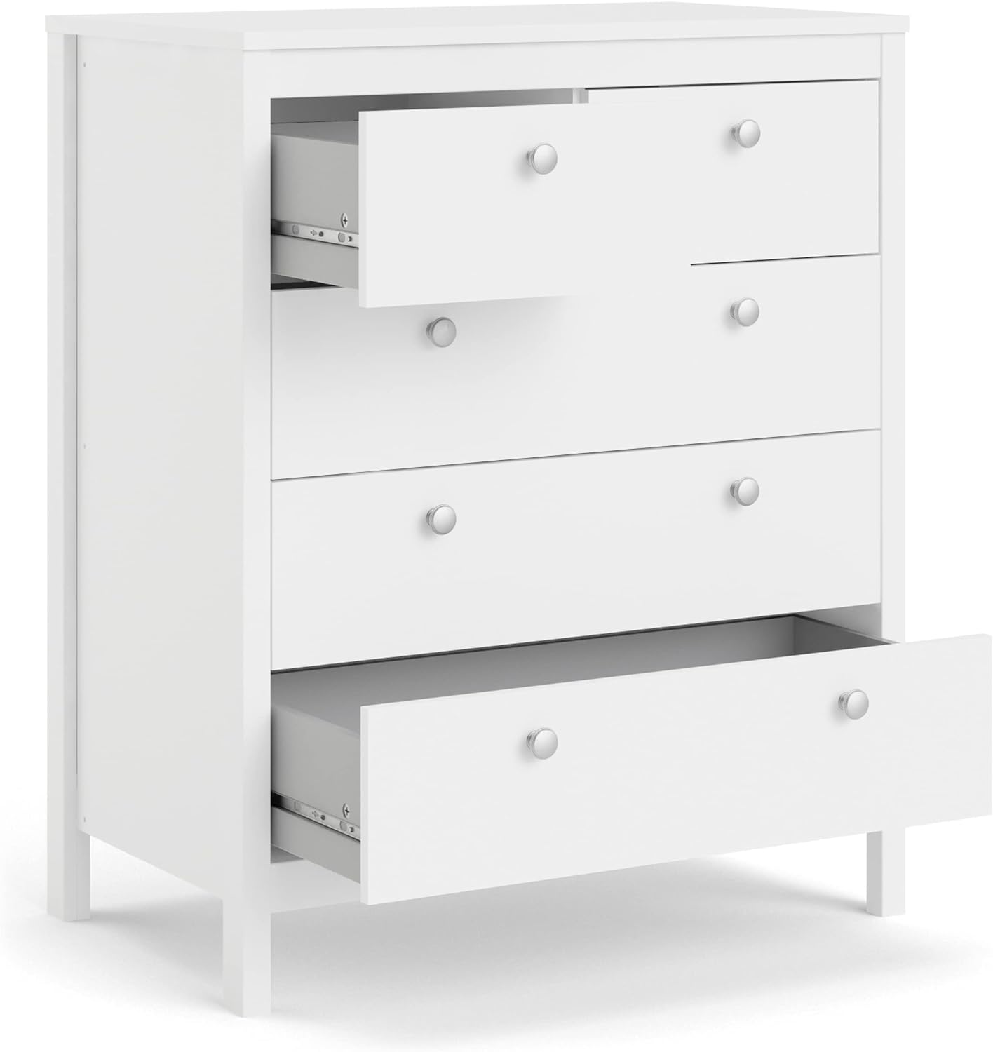 5 Drawer Chest, White