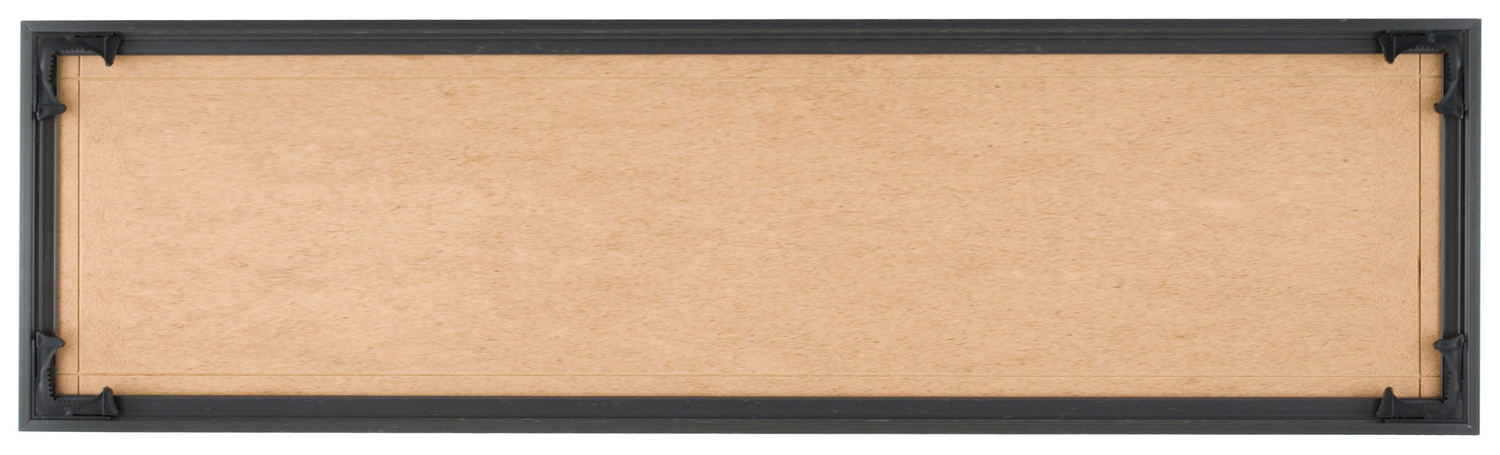 Quadro Frames 8x28 inch Picture Frame, Black, Style P375-3/8 inch Wide Molding