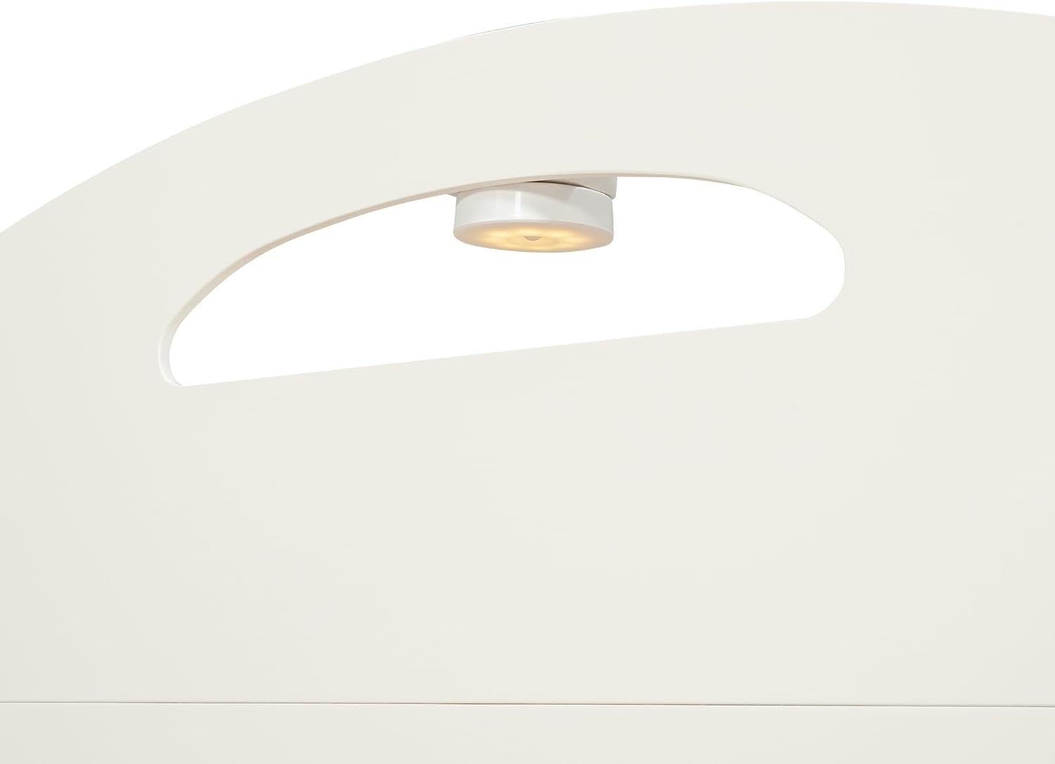 Full Size Platform Bed with Bear Ears Shaped Headboard and Mduction LED,Wood Bear-Shaped Bed-Frame for Boys Girls,No Box Spring Required,Bedroom Furniture for Children