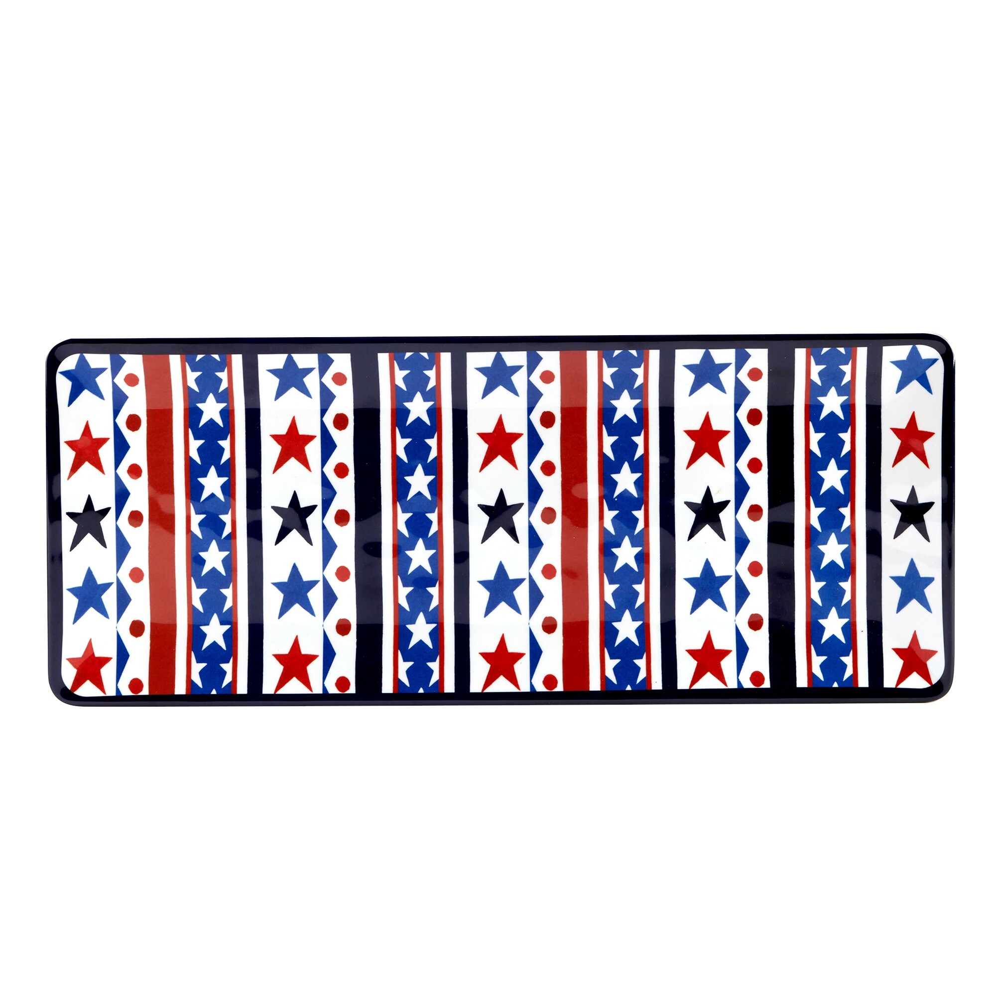 Certified International  Stars & Stripes 3-Piece Melamine Hostess/Serving Set