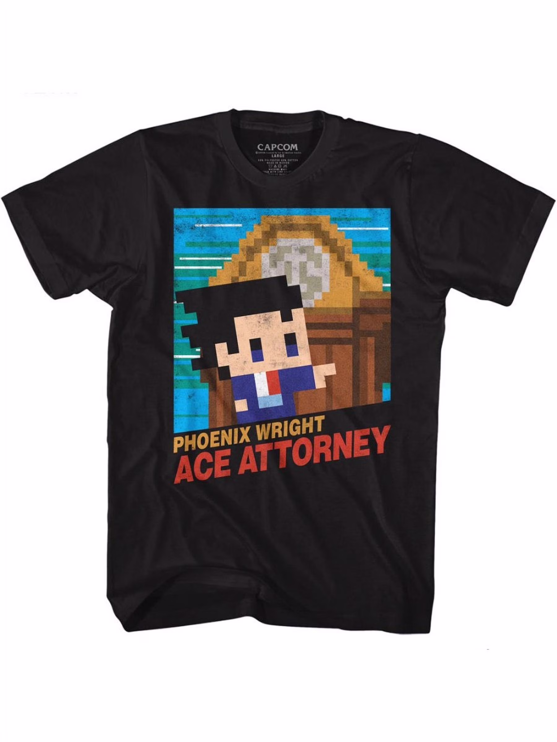 Ace Attorney Witness Defense Trial Video Game Phoenix Wright Adult T-Shirt 6X