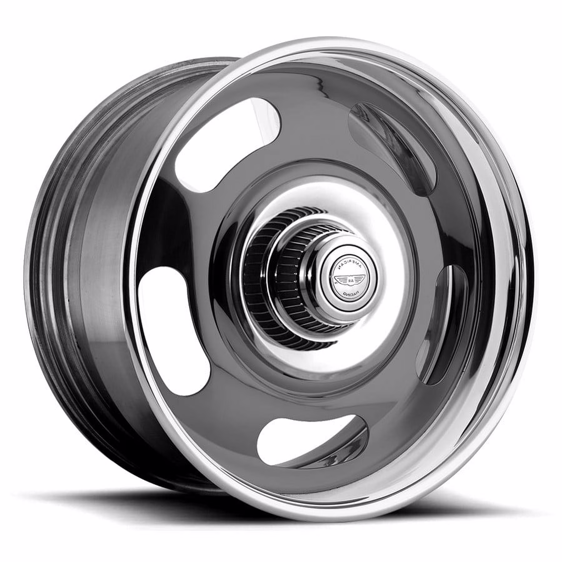 AMERICAN RACING VINTAGE VN327 RALLY 18X11 BLANK XXET 78.3CB TWO-PIECE GRAY CENTER POLISHED BARREL WHEEL