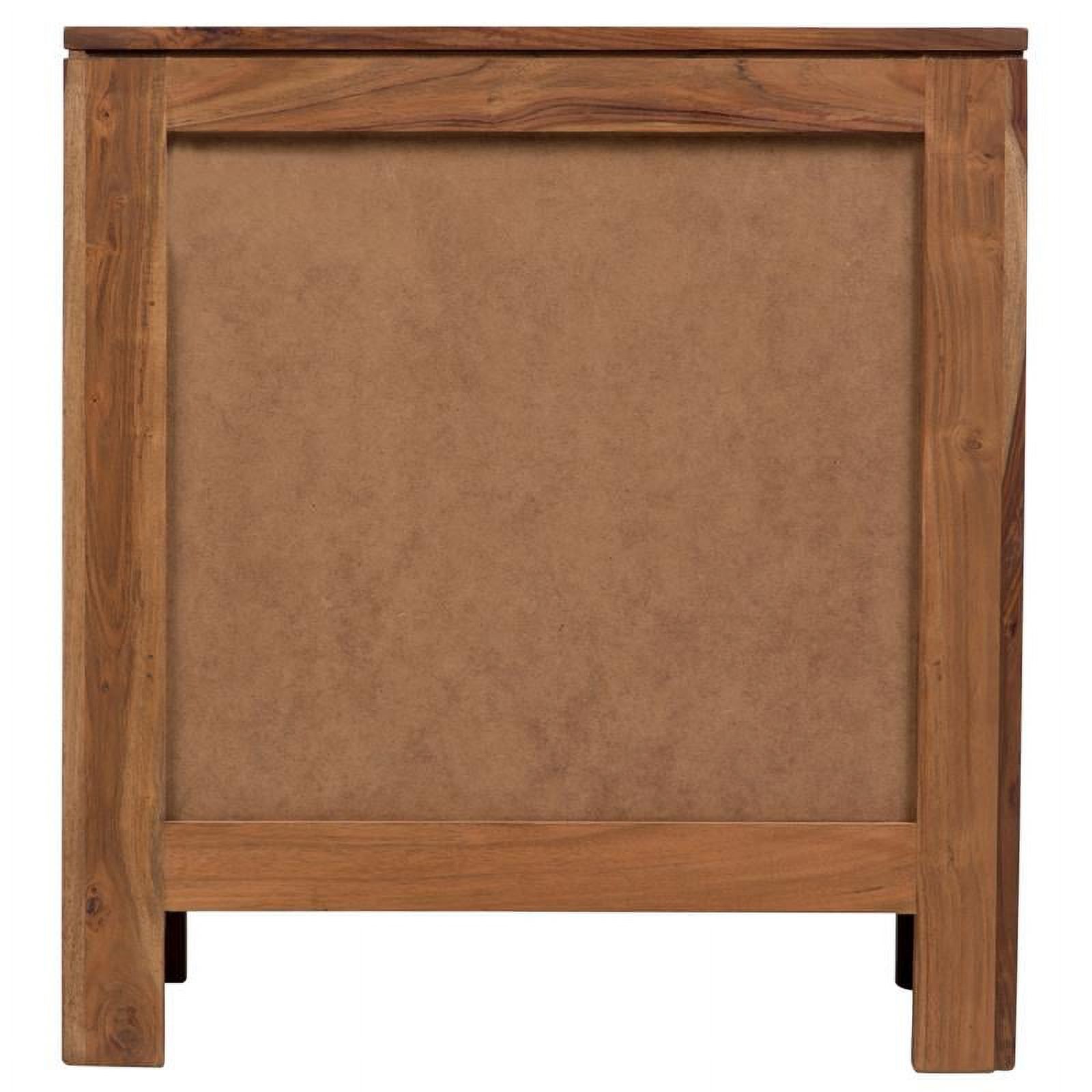 Avalon Mid-Century Modern Sheesham Wood 2 Drawer Nightstand