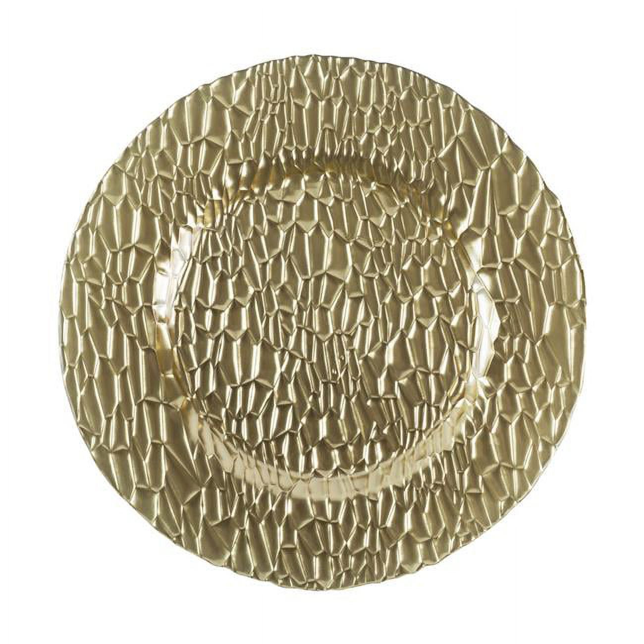 13 in. Frankford Charger Plates, Gold - Set of 4