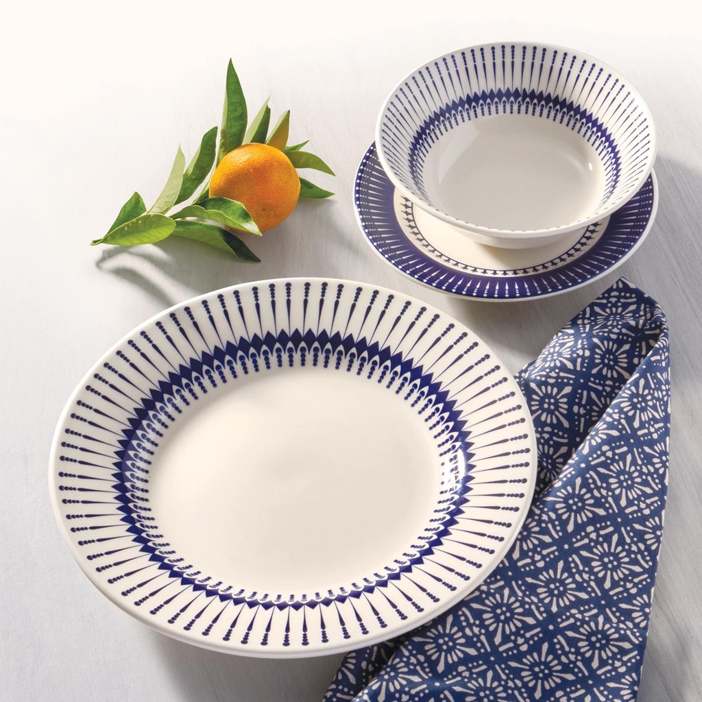 Oxford Donna, Colb Stoneware 12 Piece Dinnerware Set, Service for 4