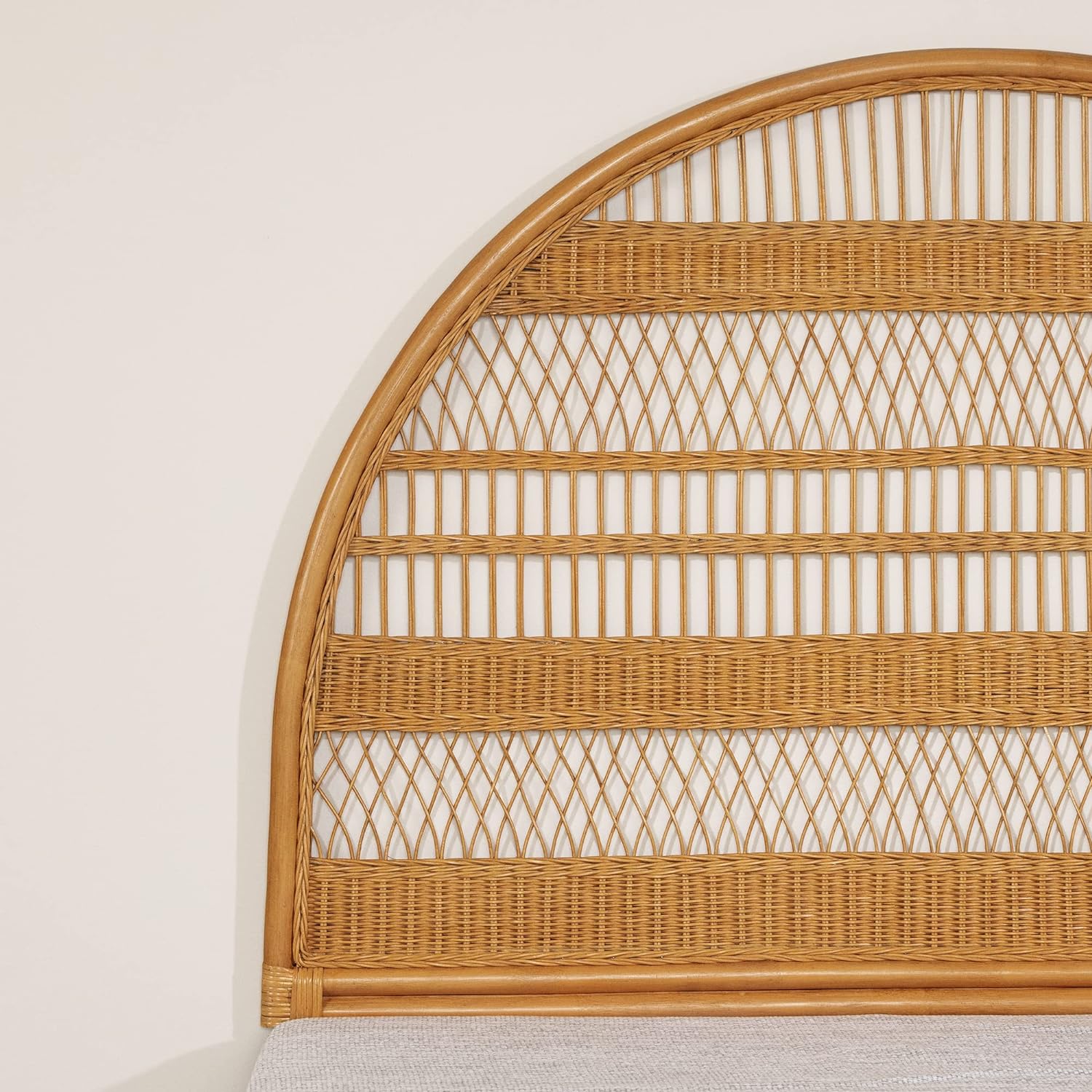Balka Rattan Wall-Mounted Headboard, Queen