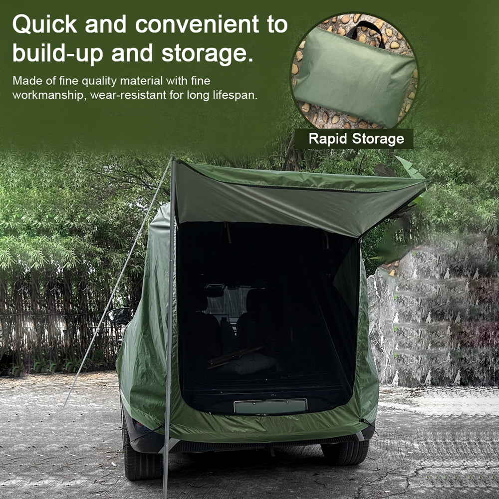 walmeck Car Trunk Extension Tent, Camping Picnic Rear Tent with Canopy, Sunshine-Proof Rain-Proof Shelter