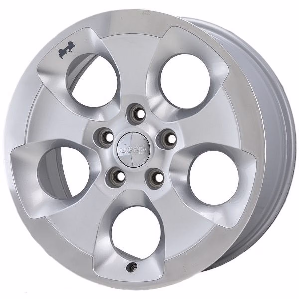 JEEP WRANGLER 2013 - 2018 POLISHED LIP SILVER Factory OEM Wheel Rim (Not Replicas)