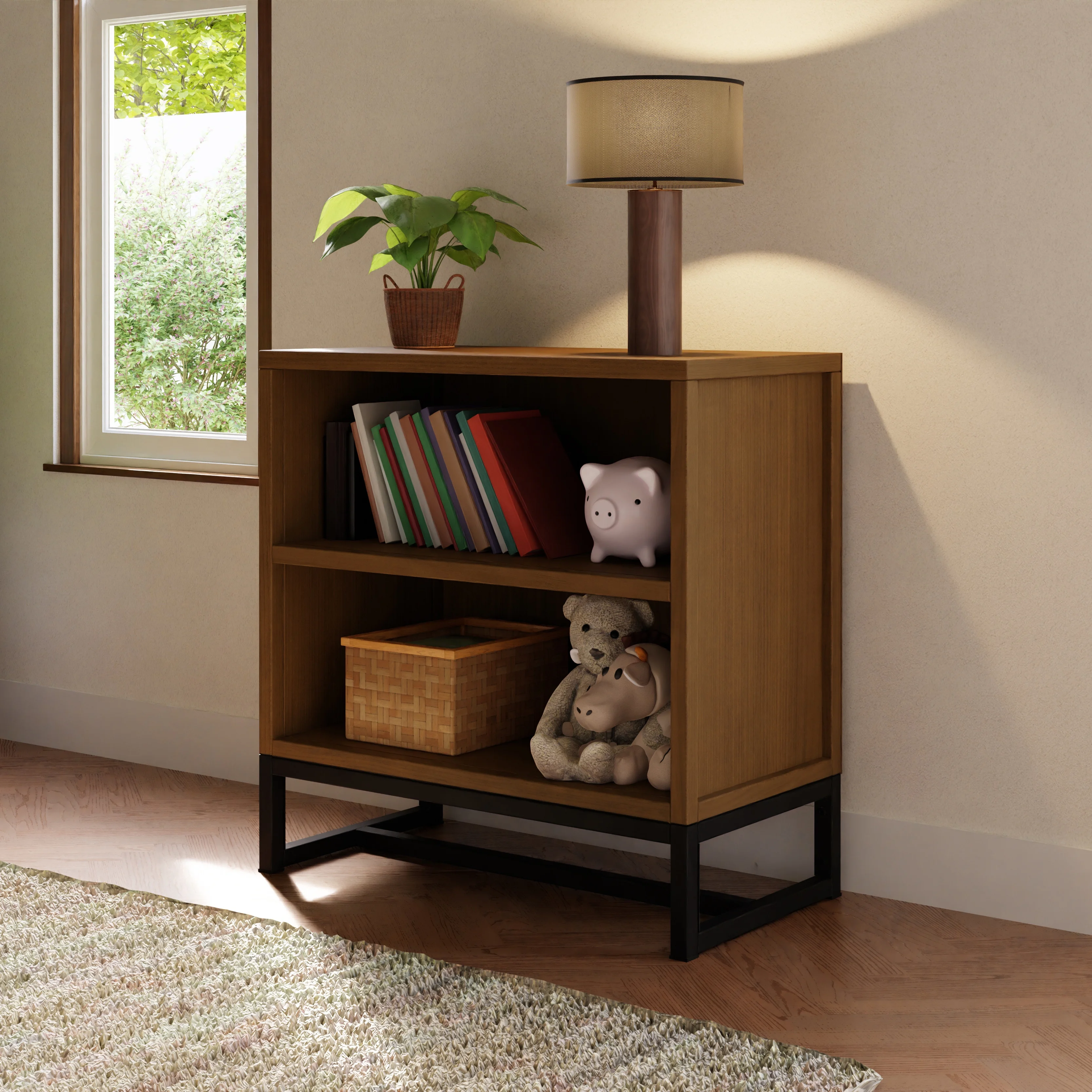 DaVinci Ryder Convertible Cubby Changer & Bookcase in Walnut